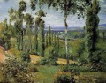 コンフラン・サン・オノリーヌ近郊の田園地帯 1874年 カミーユ・ピサロの風景